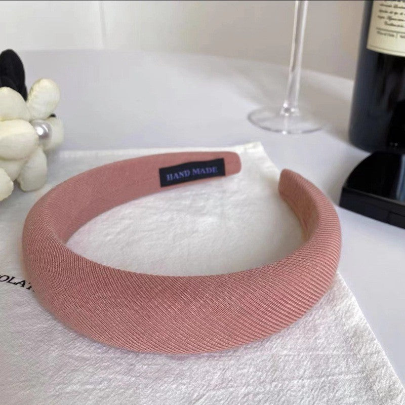 Wholesale Retro Pink Sponge High Skull Headband