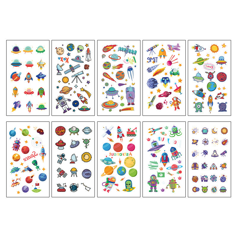 Wholesale 10pcs/sheet Children's cartoon little monster cute tattoo sticker