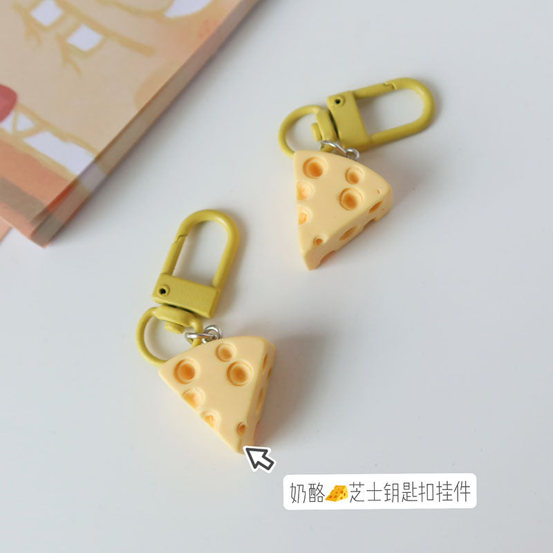 Wholesale Cute Cheese Cube Keychain