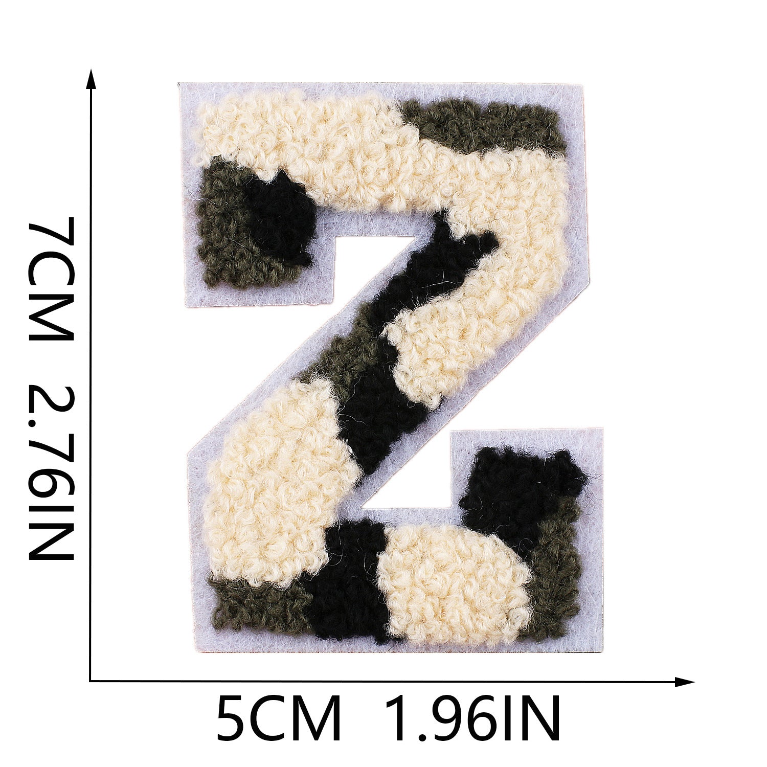 Wholesale Camouflage English letter embroidered towel patch