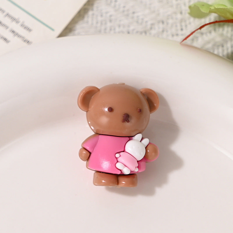 Wholesale 10pcs Cute colored cartoon 3D Focal Beads