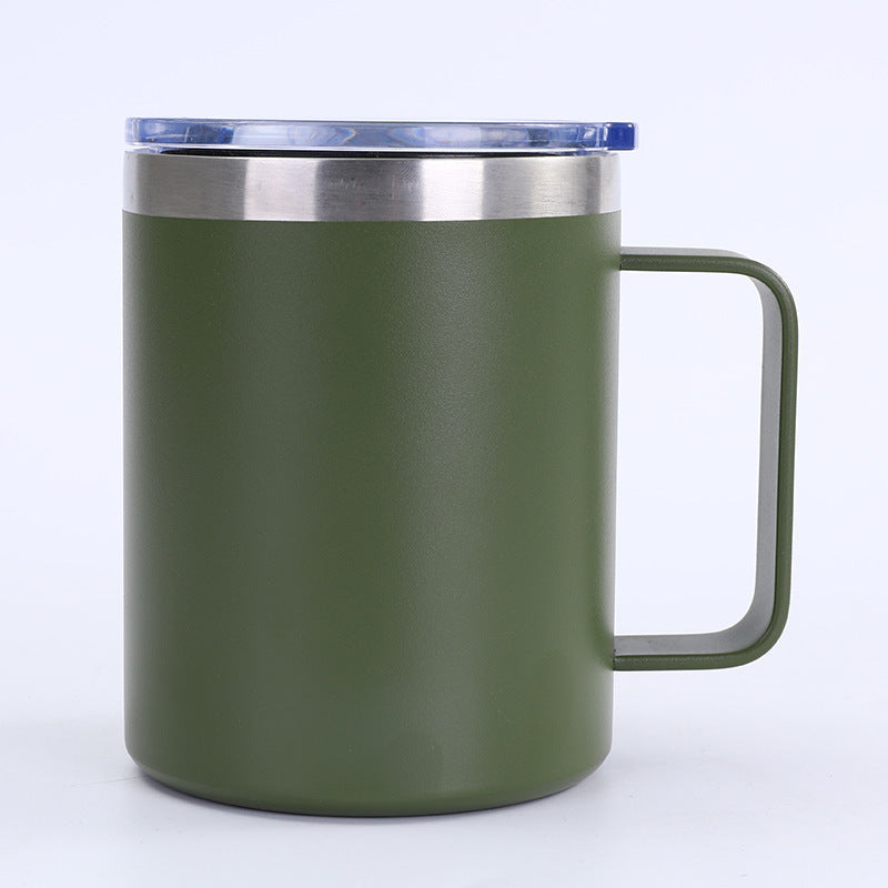 Wholesale 12oz Simple  Mug 304 Stainless Steel Double Layer Thermos Mug