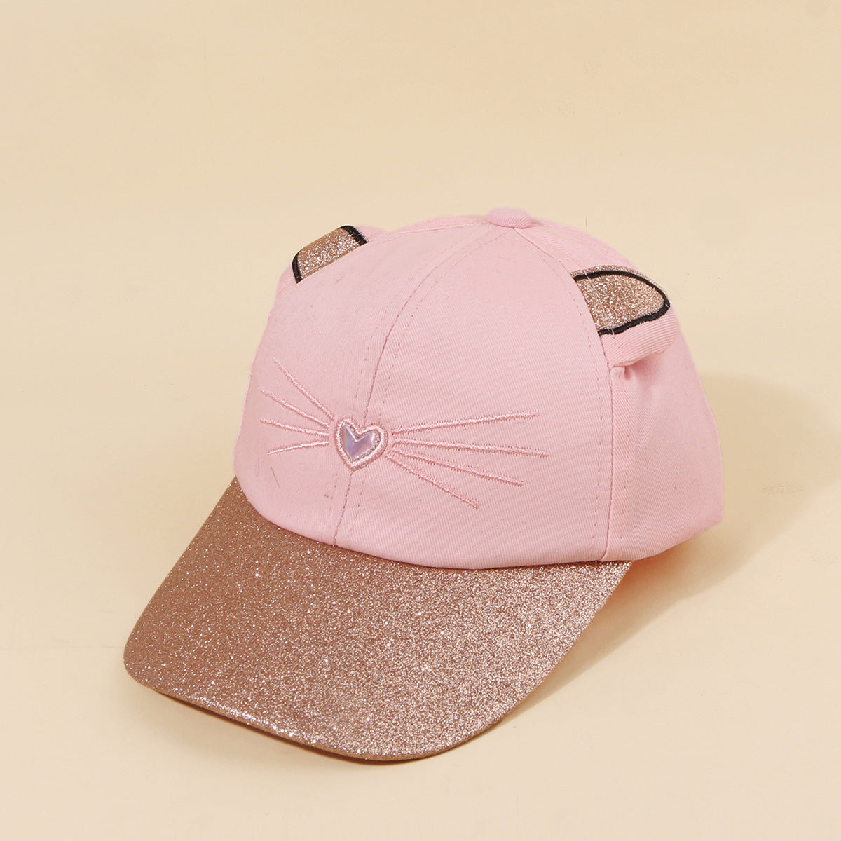 Wholesale Kids Wide Brim All-match Cute Cat Baseball Cap