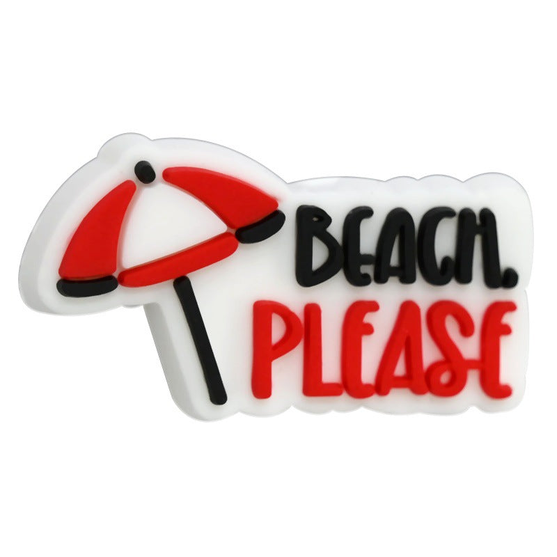 Wholesale Random 100pcs Creative Phrase Series Beaded Focal Beads