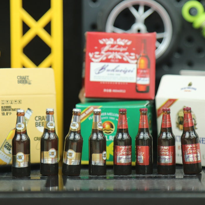 Wholesale mini simulation beer box beverage box model ornaments