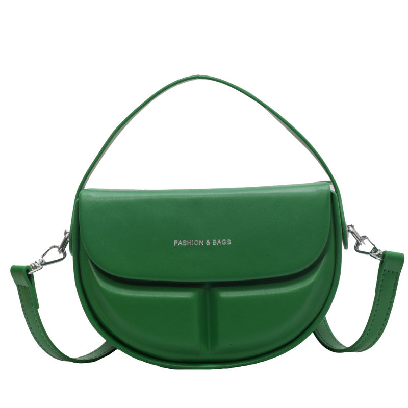 Wholesale PU Simple Single Shoulder Crossbody Saddle Bag