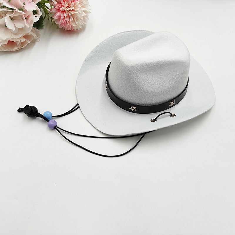 Wholesale Mexico Western Cowboy Hat Birthday party Hat Sunshade Sunscreen Hat Mini Pet Hat