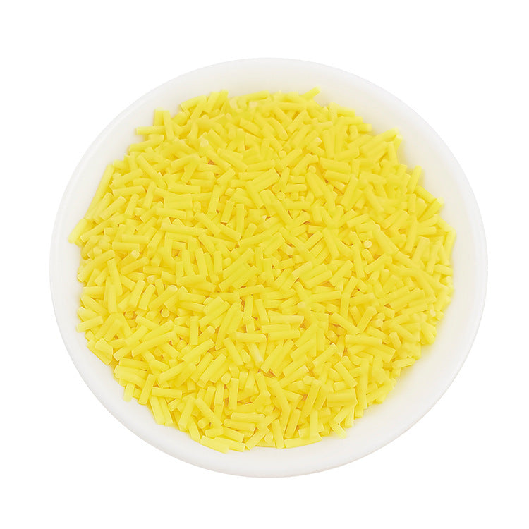 Wholesale Simulation soft clay long strip sugar granules 50 grams chocolate handmade materials