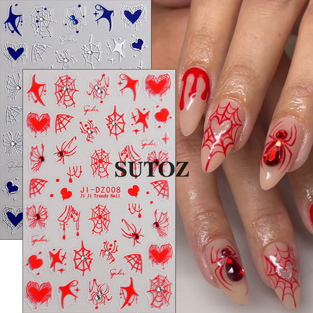 Wholesale  crystal diamond 3D adhesive nail stickers