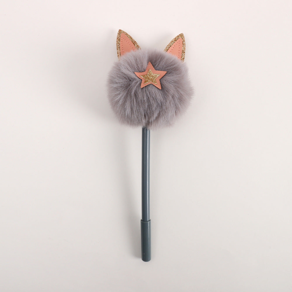 Plástico al por mayor plástico lindo o orejas de gato bolígrafo