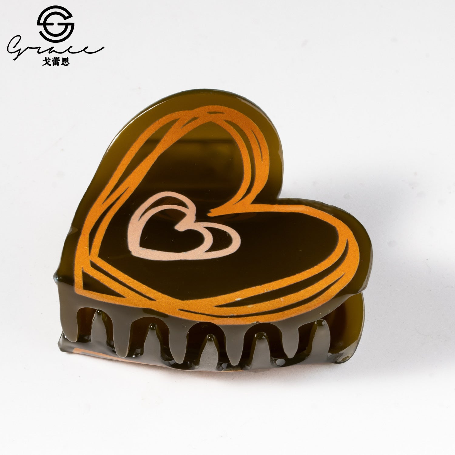 Wholesale Valentine's Day 6cm Love Hair Clips