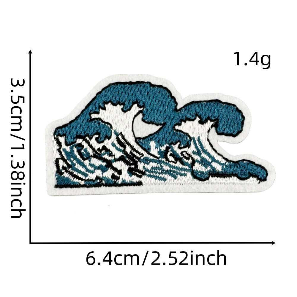 Wholesale Embroidered Patch With Landscape Adventure Design For Outdoor Travel Camping Clothing Decorative Accent