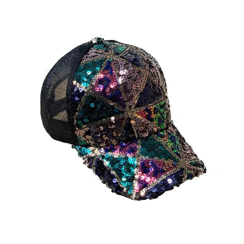 Wholesale of Thin Sequin Mesh Baseball Caps