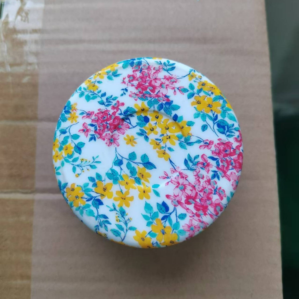 Wholesale Creative simple pattern silicone cup cover insulation film water transfer printing sports kettle space Pot Cup cover cup bottom cover for cups