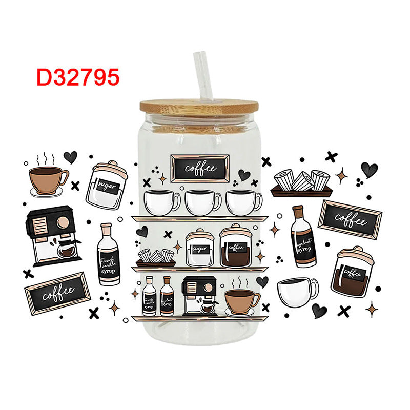 Wholesale Coffee Drinks for  Mother's Day 16oz Cup UV DTF Wraps