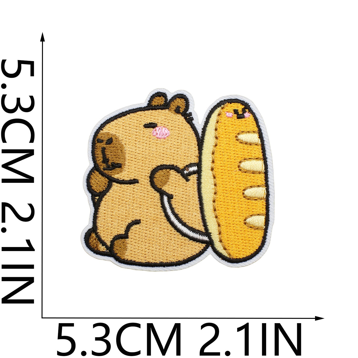 Wholesale Cartoon Capybara Embroidered Patch Decorative Accent For Clothing Stylish Gift For Boutique Resale