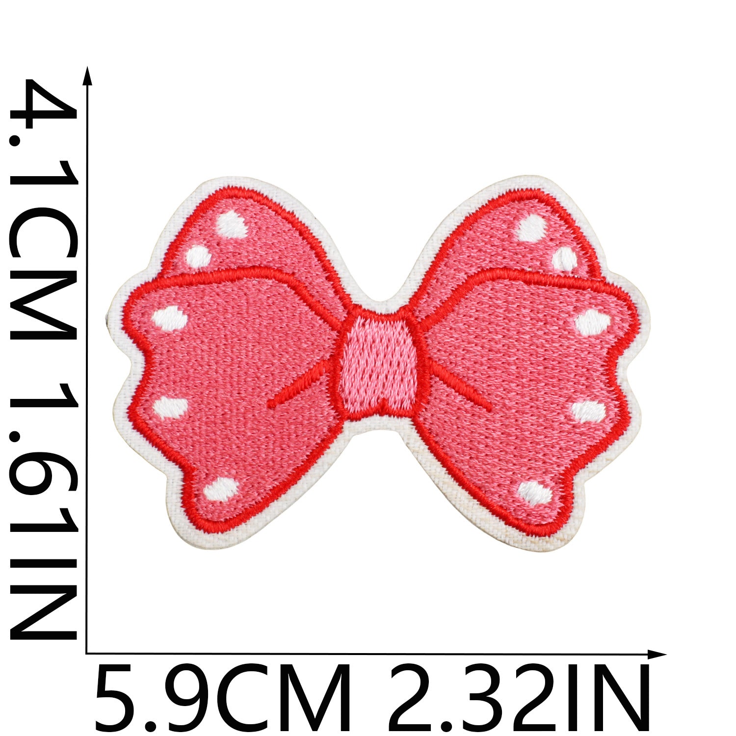 Wholesale Handmade Decorative Embroidered Cloth Sticker Bow Patch