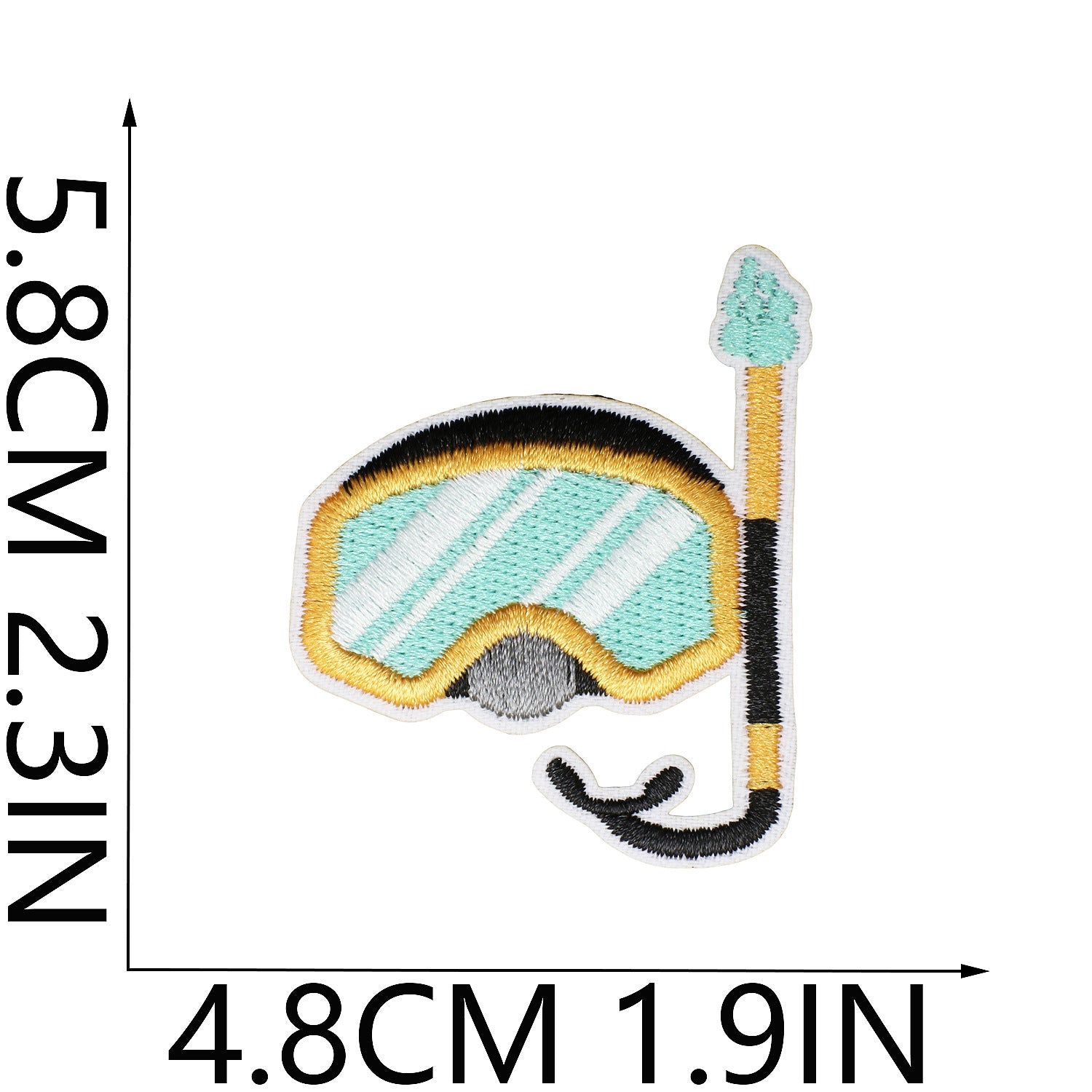 Wholesale Fashion Embroidery Patch Polyester Beach Ice Cream Applique For Clothing Bags And DIY Craft Projects