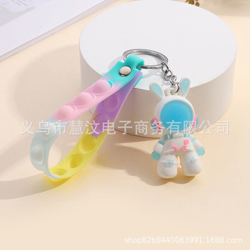 Descompresión de silicona al por mayor de cuero de cuero llave de conejo