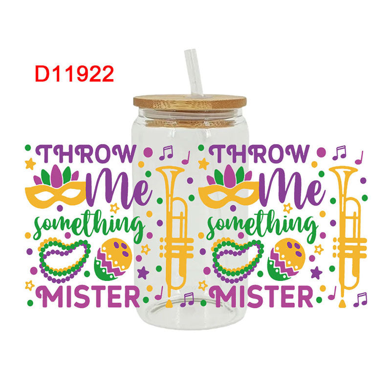 Wholesale Cartoon Cute Colorful Carnival 16oz Cup UV DTF Wraps