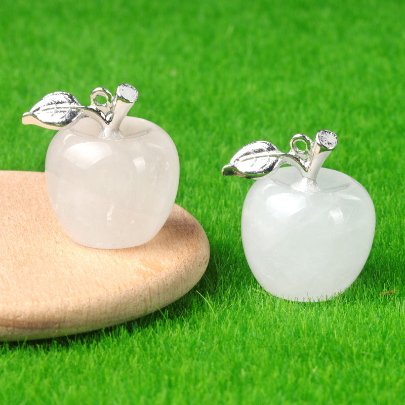 Wholesale Natural Crystal Small Apple Decorative Pendant