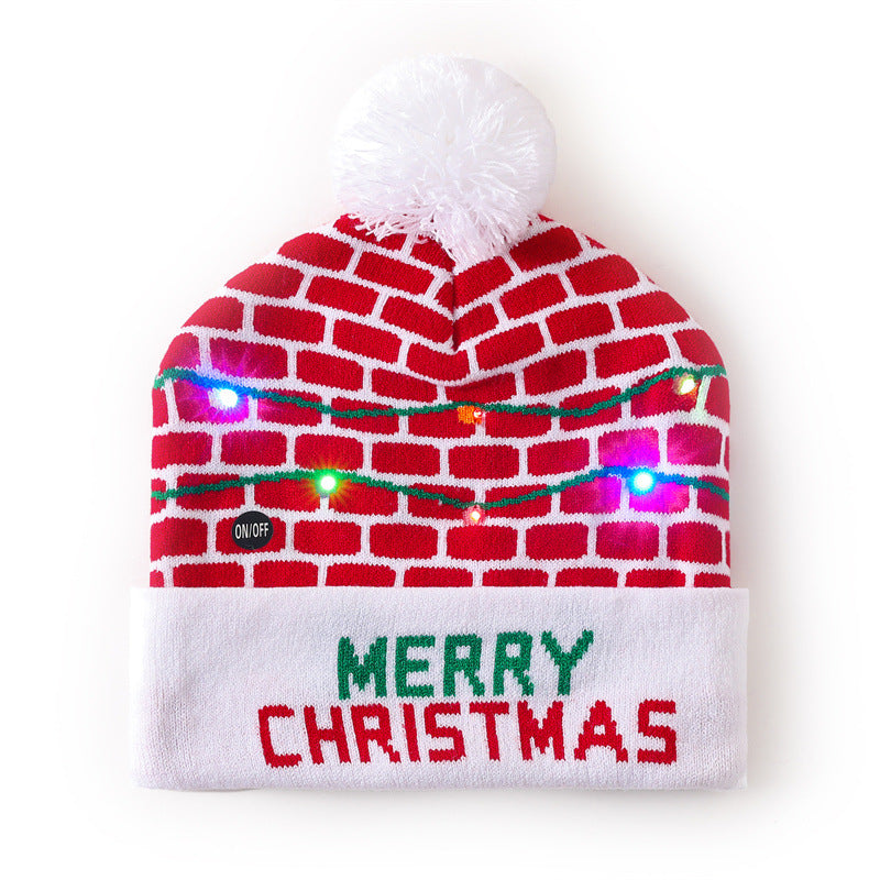 Wholesale Christmas hat  colorful woolen hat