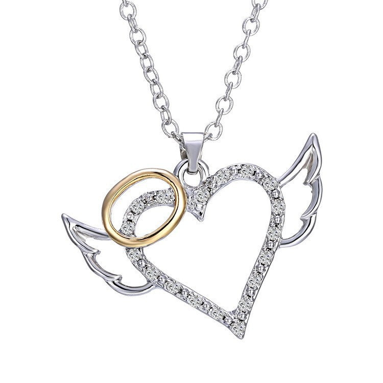 Wholesale Devil Angel Love Valentine' s Day Necklace