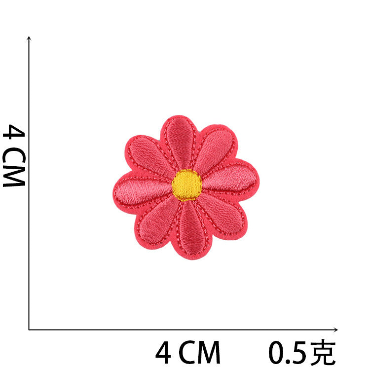 Wholesale Polyester Iron On Embroidery Patch Butterfly Floral Design For Clothing Decorative DIY Craft Supply