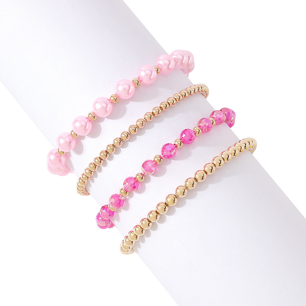 Wholesale Geometric Zinc Alloy Bracelet Set