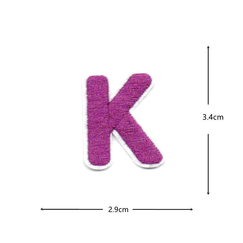Wholesale Colorful numeric and English letters DIY Patches