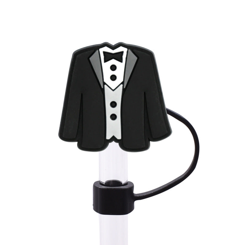 Wholesale Random 100pcs 10MM Valentine' s Day dust plug DIY cup straw accessories