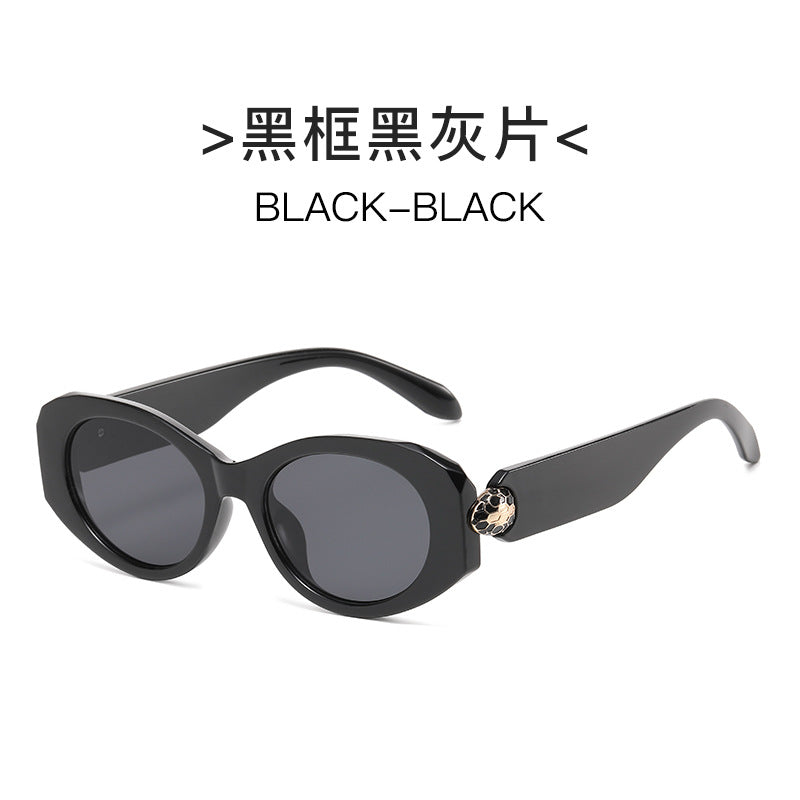 Wholesale Metal snake head oval personality fashion versatile Sunglasses