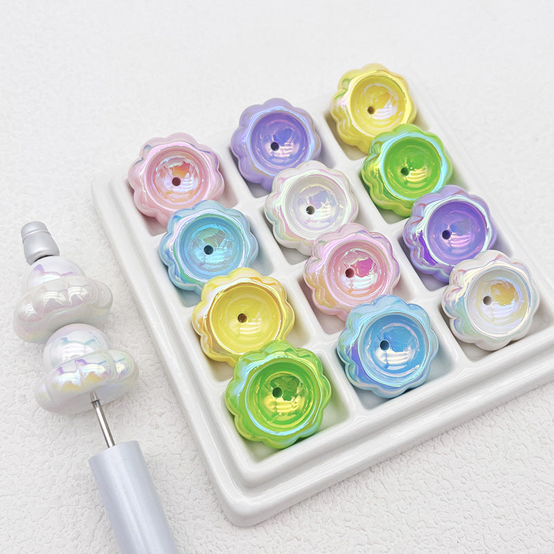 Wholesale Cloud Base Diy Loose Beads Special Shaped Bottom Beads Acrylic