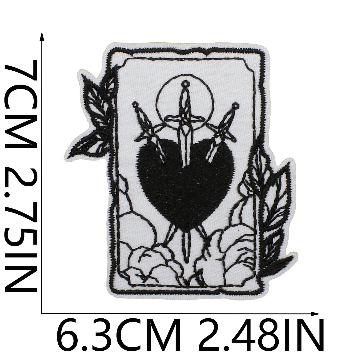 Wholesale Iron On Embroidered Patch Set Love Lips Lightning Black White Flowers Trendy Fashion Clothing Decoration Gift Resale