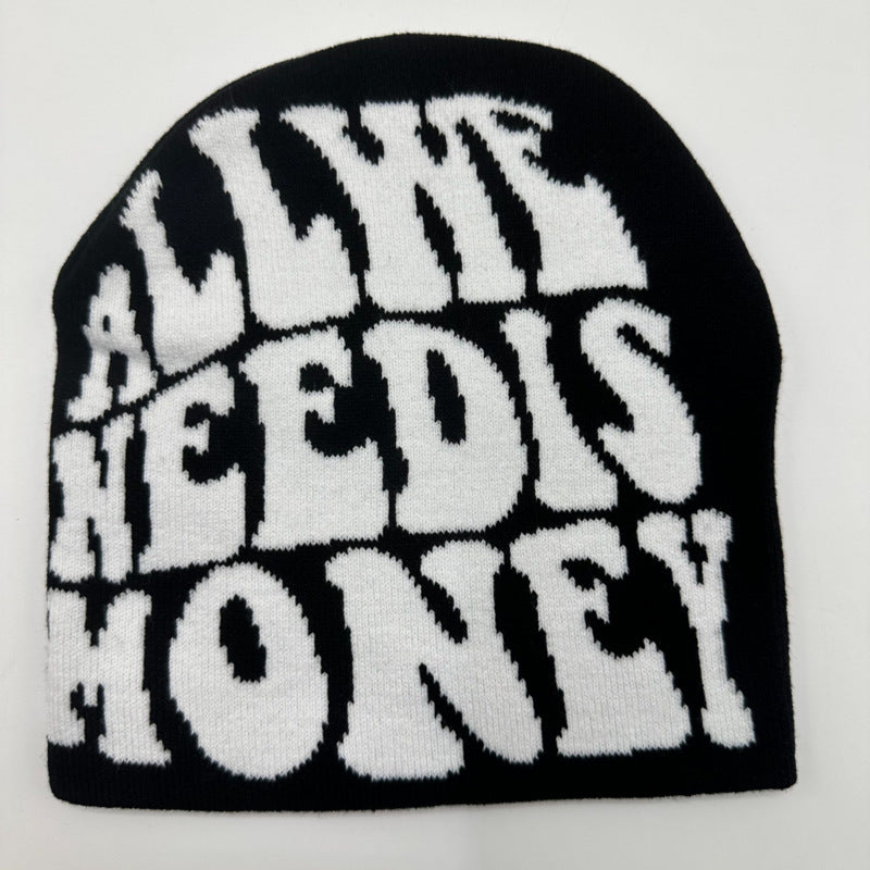 Wholesale Knitted Jacquard Hip-hop Letter Wool Hat