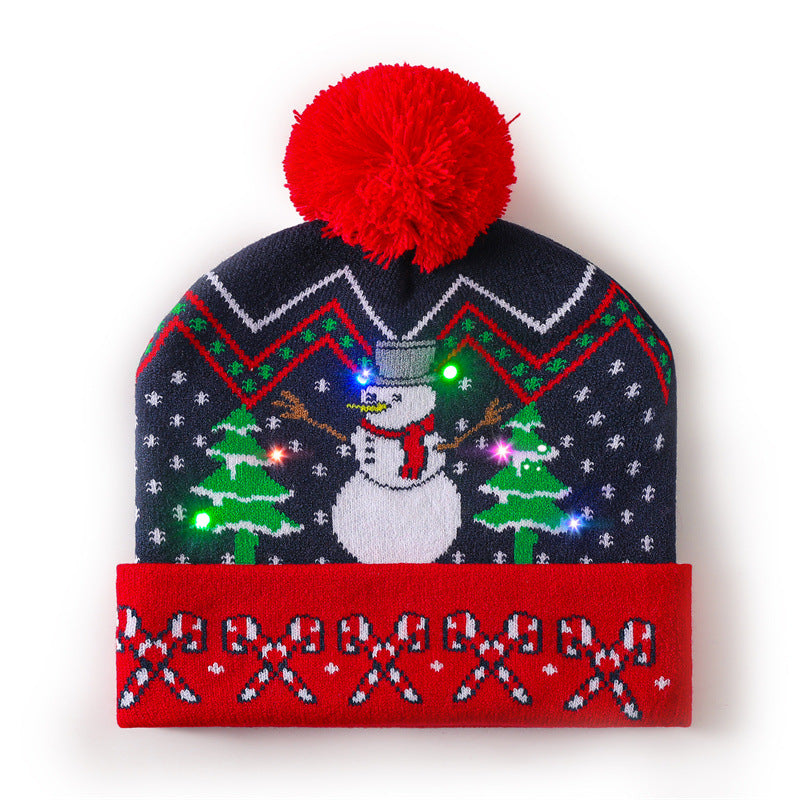 Wholesale Christmas hat  colorful woolen hat