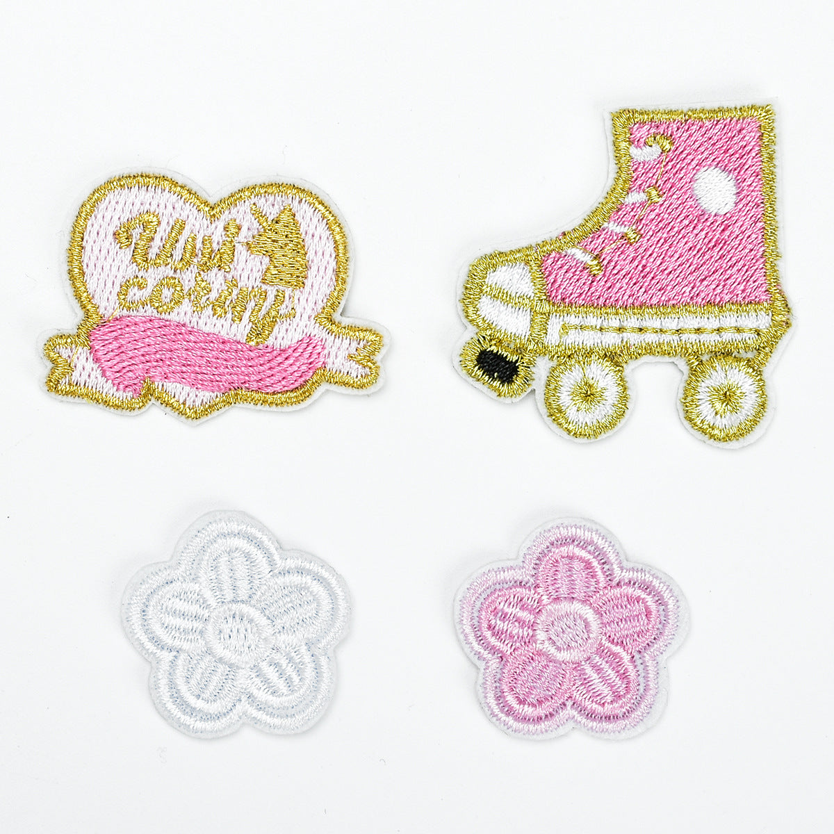 Wholesale Cute Cartoon Patch Set With Rainbow Pegasus Bunny Flowers DIY Craft Accessory For Bags Clothing Towels