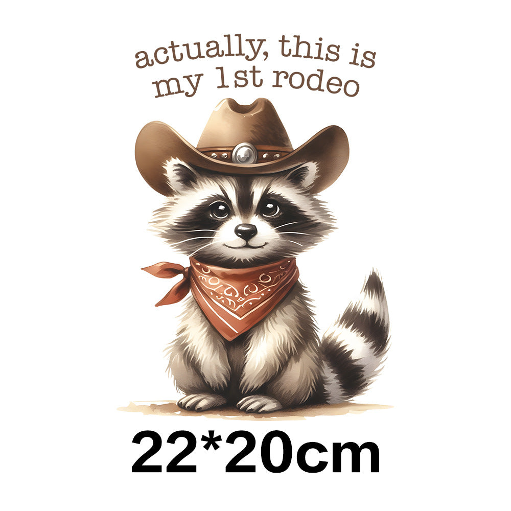 Wholesale 10pcs Fun Raccoon  UV DTF Ready to Press Transfers Wraps