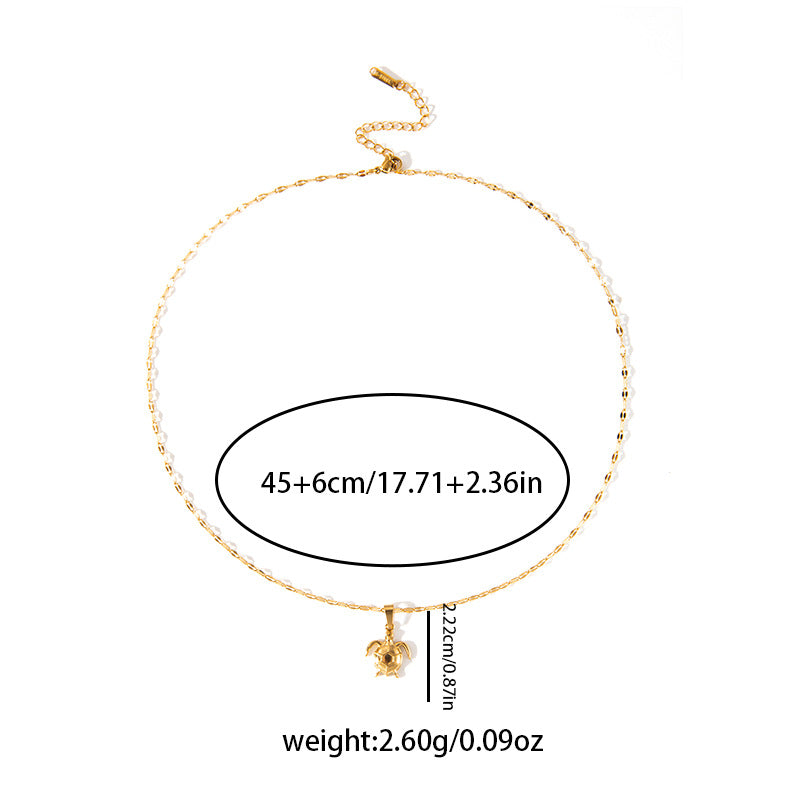 Wholesale Marine Series Summer All-match Stainless Steel Necklace