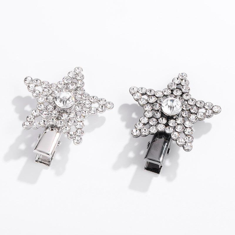 Wholesale Metal Pearl and Diamond Duckbill Clip