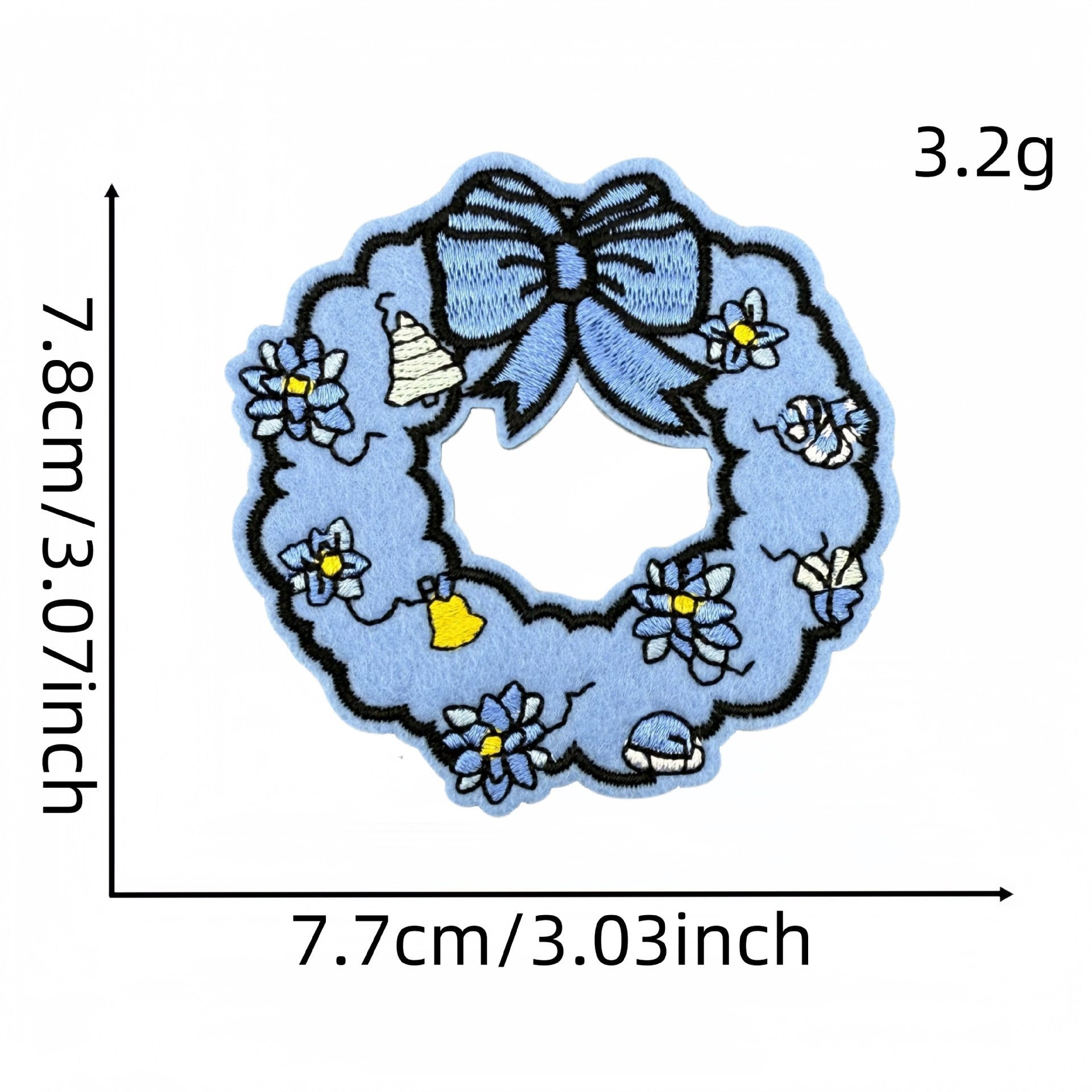 Wholesale Blue Snowflake Cartoon Penguin Animal Embroidery DIY Patches