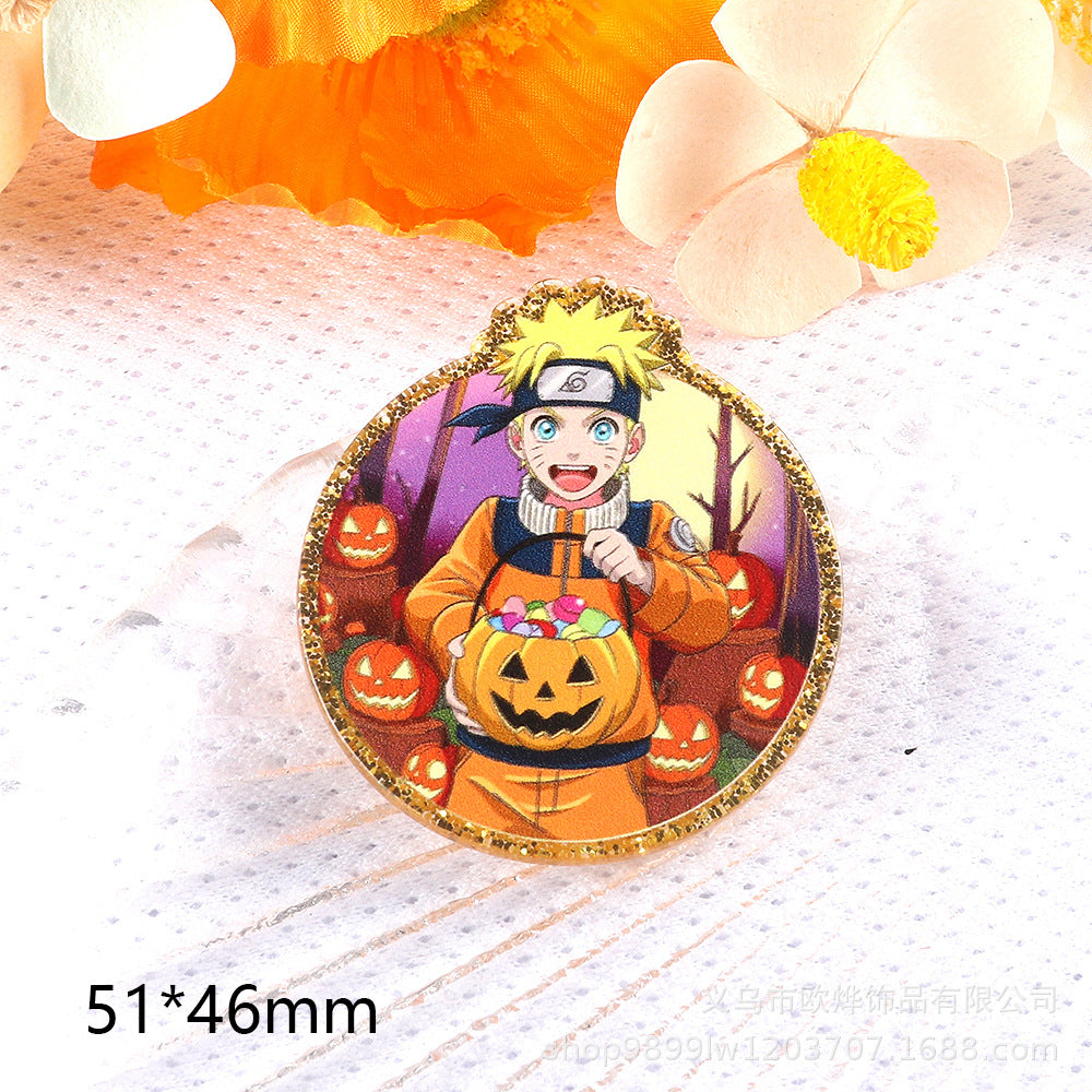 Wholesale 10pcs/ pack cartoon character cute pendant acrylic pin cute DIY accessories