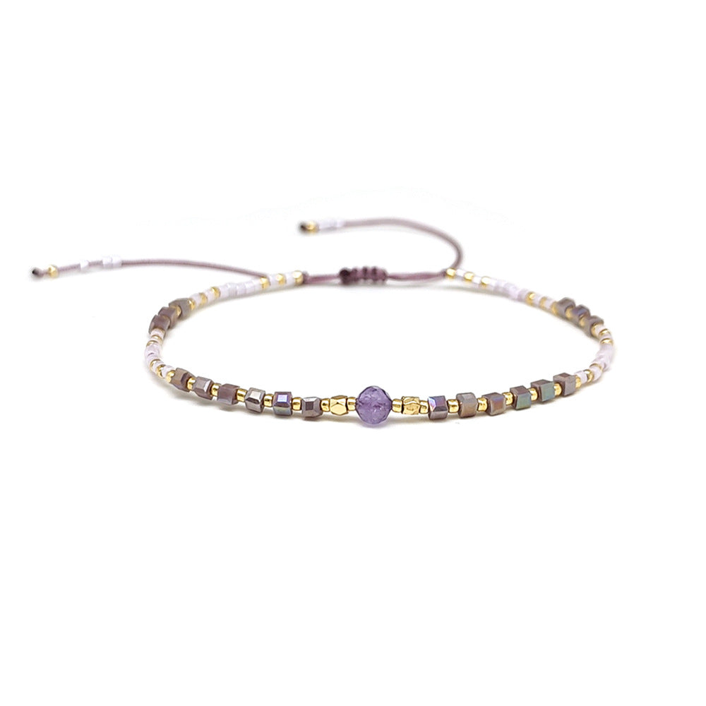 Wholesale Summer Street Miyuki Rice Bead Sun Stone Bracelet