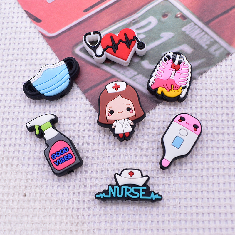 Wholesale Random 100pcs/pack Medical and Medical Beaded  Focal Beads