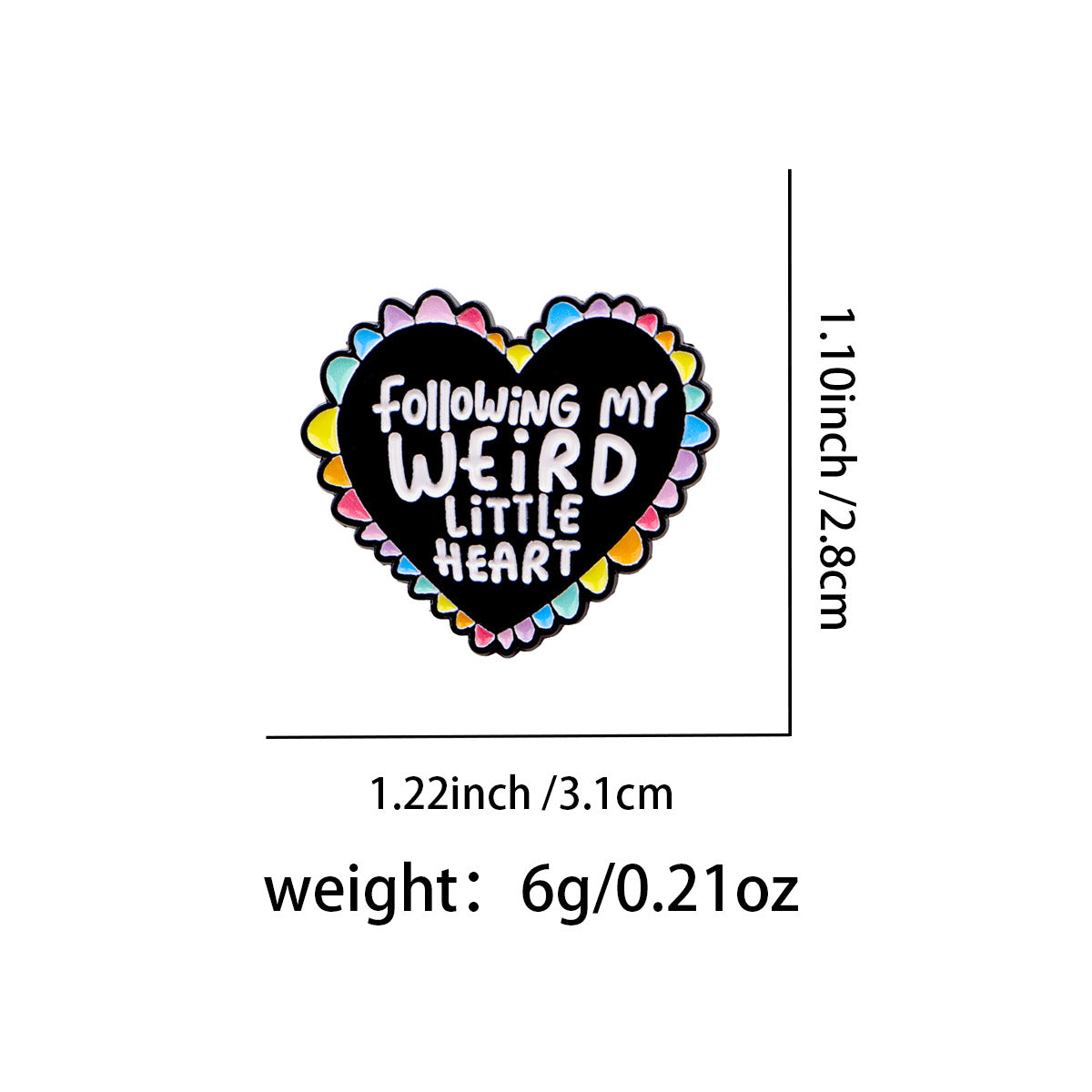 Wholesale Cartoon Metal Badge Creative English Letter Ornaments