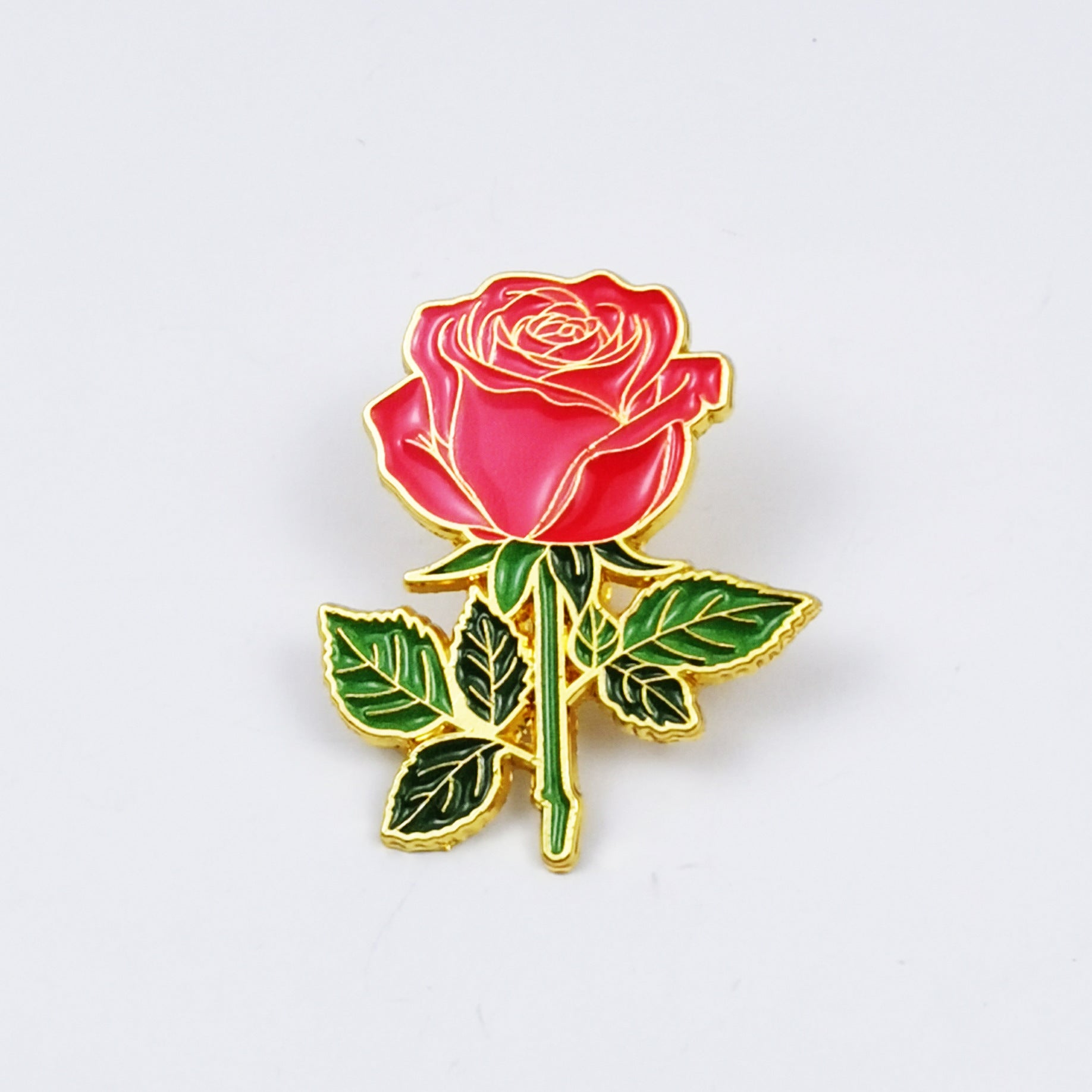 Wholesale Beautiful rose tulip flower metal brooch
