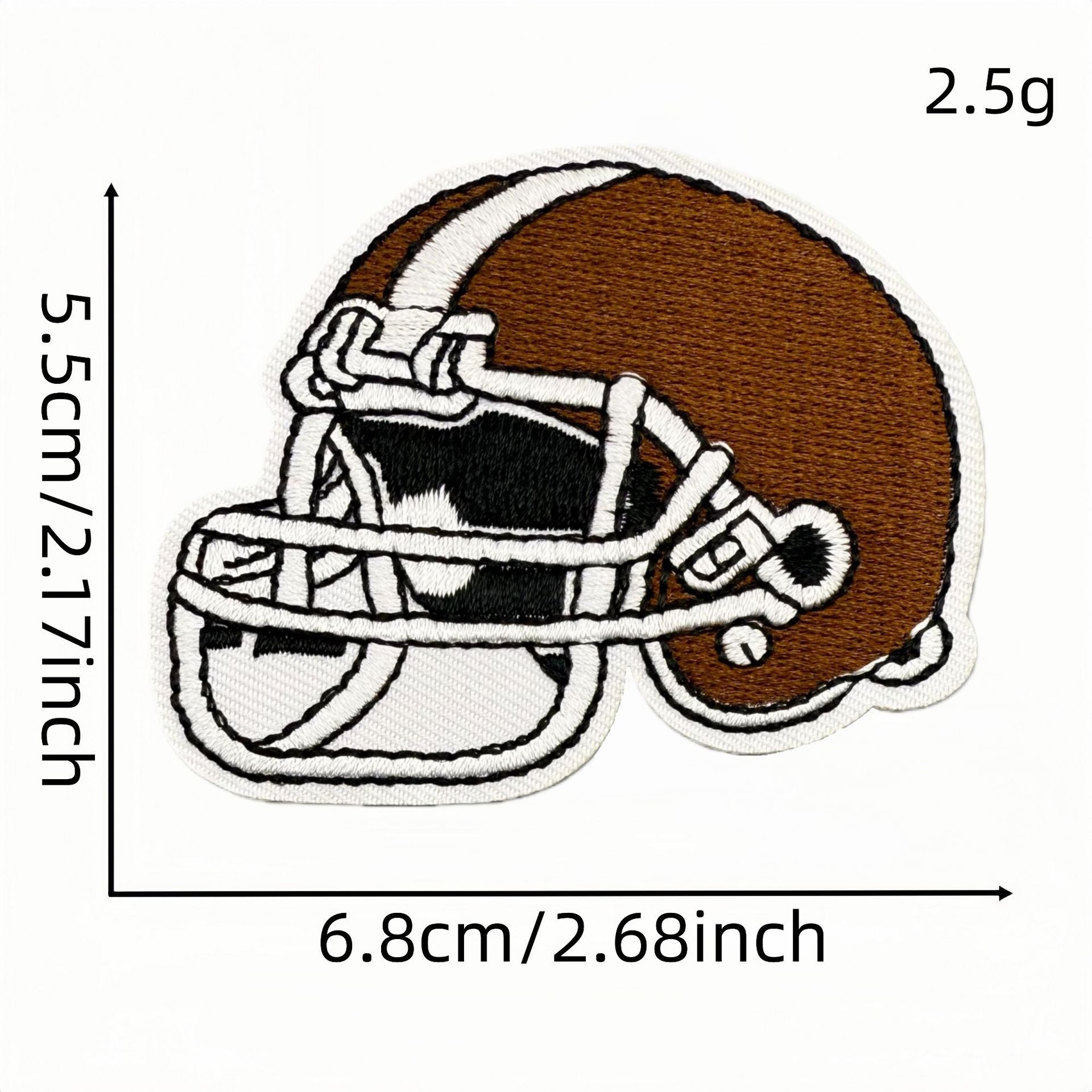 Wholesale Trendy Cartoon Rugby Embroidered Iron On Patches Leopard Print Decorative Applique DIY Craft Accessory