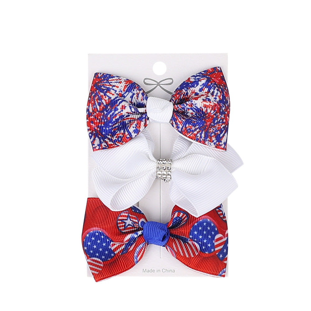 Wholesale Thread Ribbon Kids Headwear Independence Day