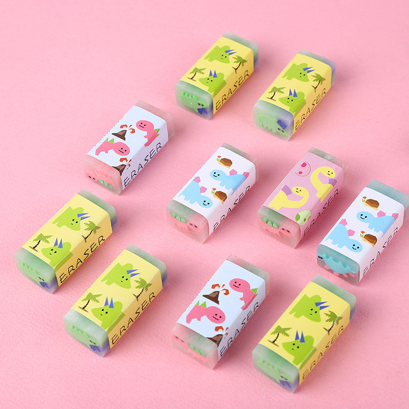 Wholesale Cartoon Dinosaur Sandwich PVC Eraser