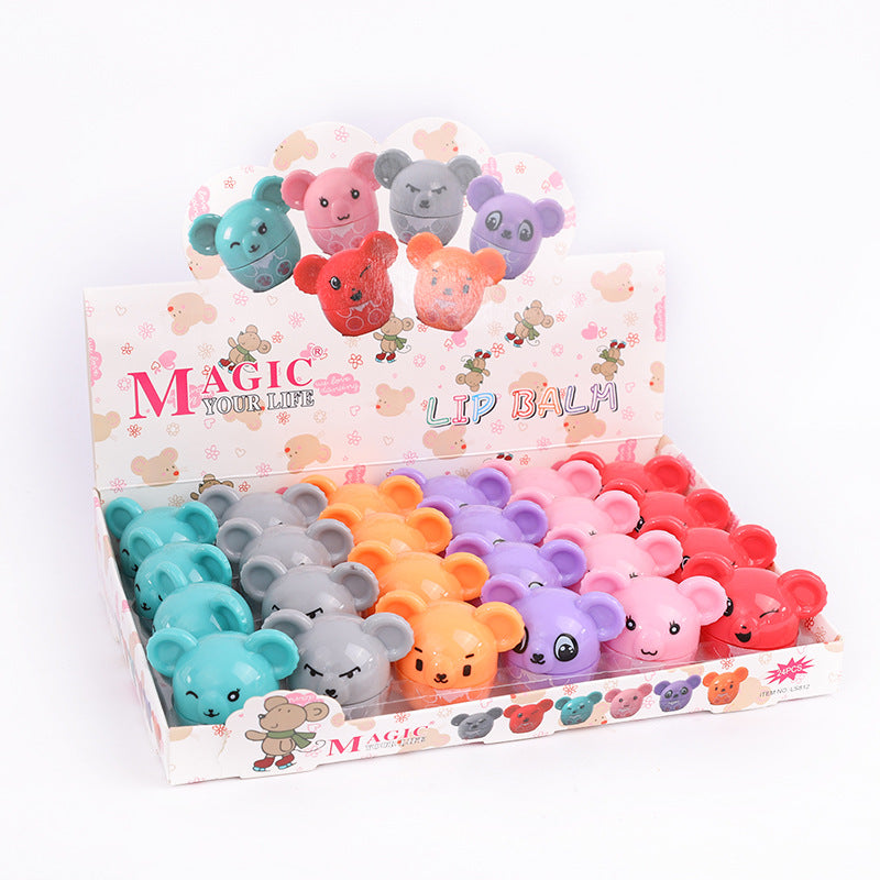 Wholesale 24PCS/PACK Plastic Koala Ball Lipstick